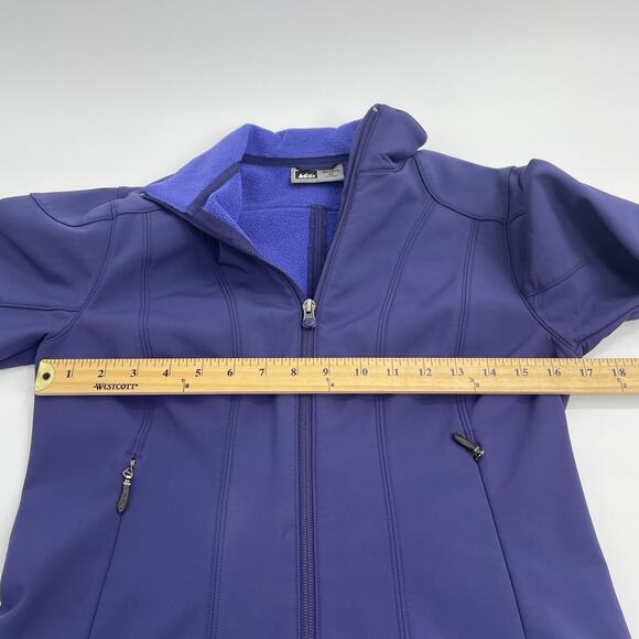 REI Womens Jacket Purple Soft Shell Fleece Lined Full Zip Size XS Casual Outdoor - Picture 4 of 7
